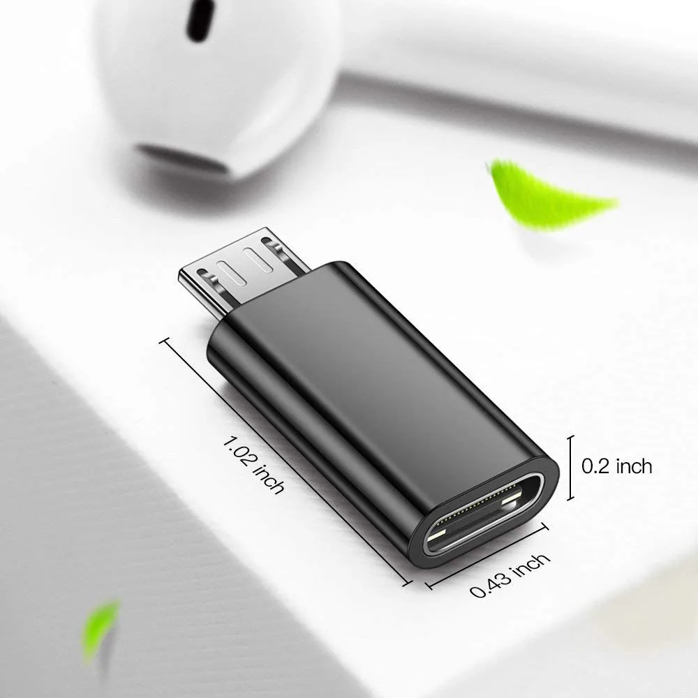 Переходник с USB Type C на Micro разъем для синхронизации данных и зарядки телефонов