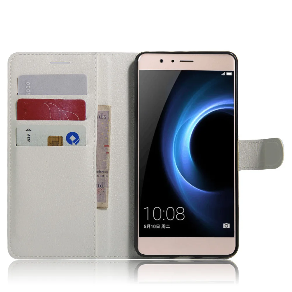 Для Huawei Honor V8 Case Обложка Мода PU Leather для С Подставкой Флип Бумажник Карты