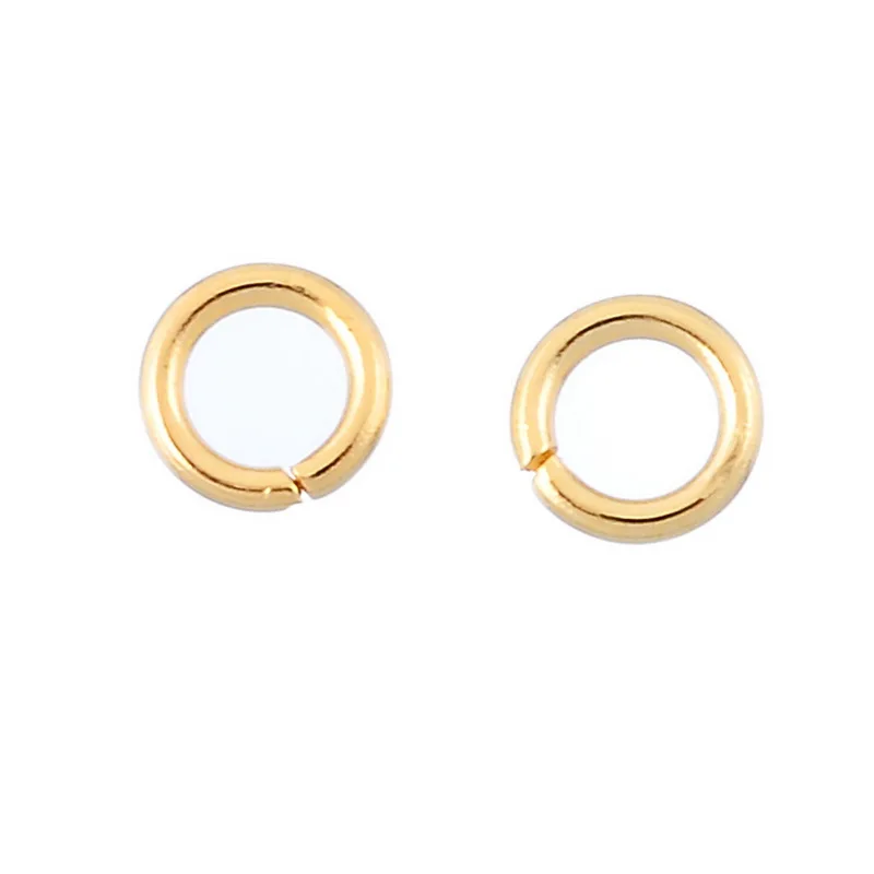 Открытые Кольца LASPERAL из нержавеющей стали с золотым покрытием для бижутерии
