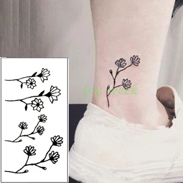 Водостойкая временная татуировка наклейка Мандала хна птичье перо body art tatto флэш-тату поддельные татуировки для девочек женщин мужчин 4 - Цвет: Белый