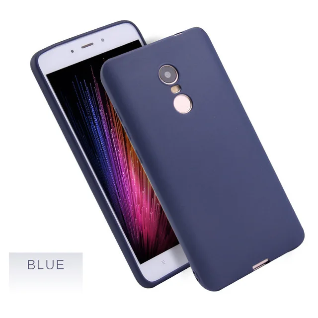 Blue Мягкий ТПУ, конфетный силиконовый чехол для Xiaomi 8 A2 Redmi Note 5 F1 с защитой от отпечатков пальцев для MAX 3 Note 4X Note 3 4A 3S Redmi 6 Pro - Цвет: Blue