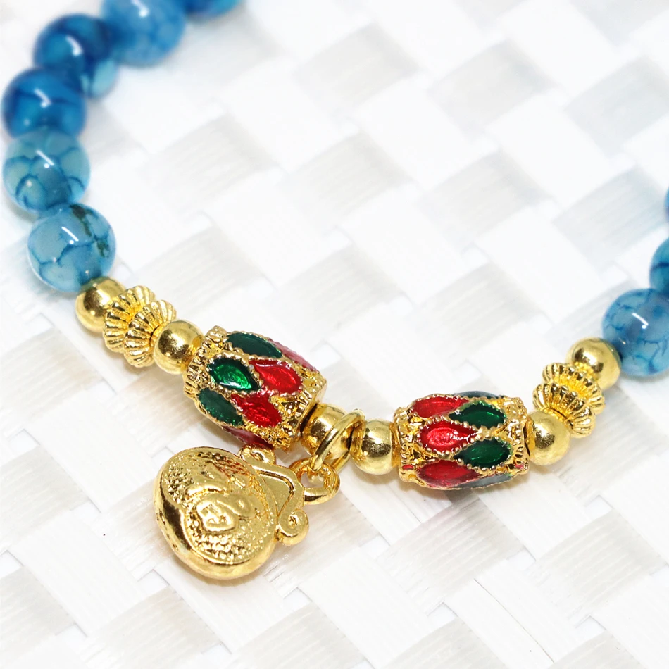 Золотой распорный Длинный эластичный женский многослойный браслет из