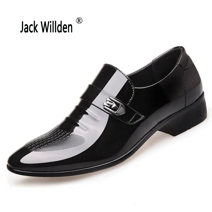 Туфли Jack Willden мужские деловые роскошные строгие туфли из лакированной кожи