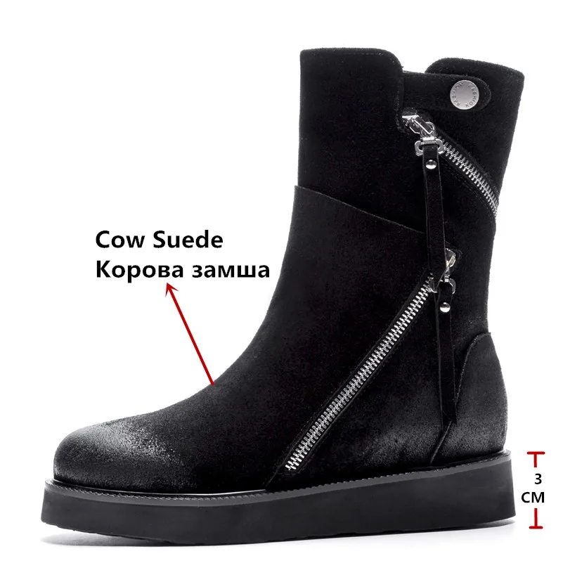 CONASCO/Брендовые женские ботильоны наивысшего качества на платформе сезон осень