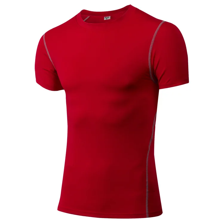 Красный JINXIUSHIRT, мужские колготки, майка для спортзала, быстросохнущая спортивная рубашка без рукавов, мужская спортивная одежда для лета, крутая Мужская одежда для бега - Цвет: Красный