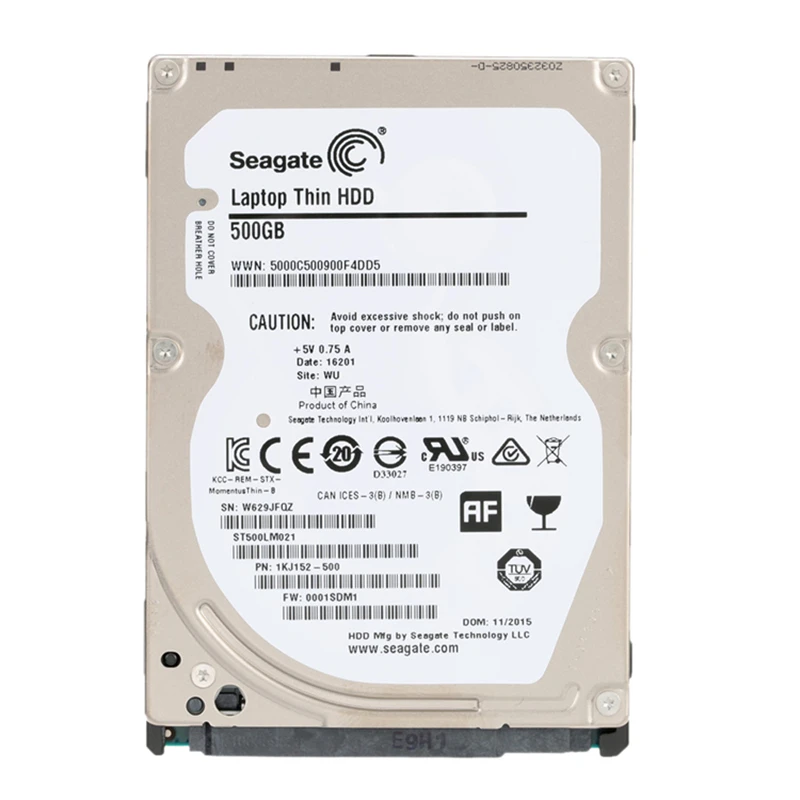Seagate 500 Гб внутренний HDD жесткий диск для ноутбука привод 7 мм 7200 об./мин. SATA 6 ГБ/сек.