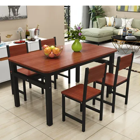 Набор мебели для столовой панель + стальной 1 стол набор из 4 стульев шезлонг