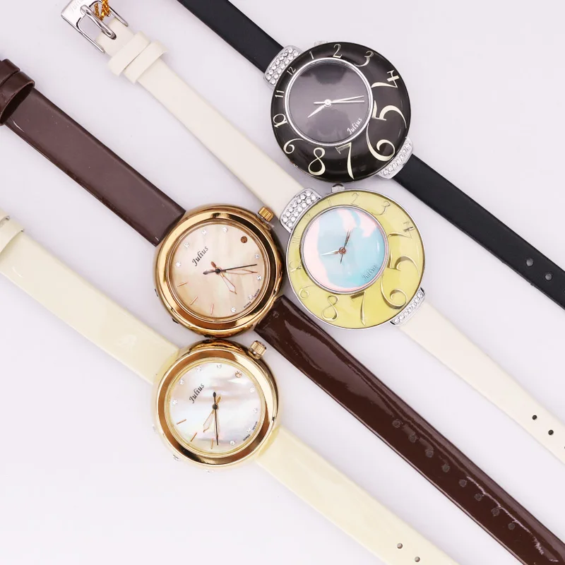 SALE! Discount Julius Old Types Lady Women's Watch Japan Mov't Fashion Hours Bracelet Real Leather Girl's Birthday Gift
