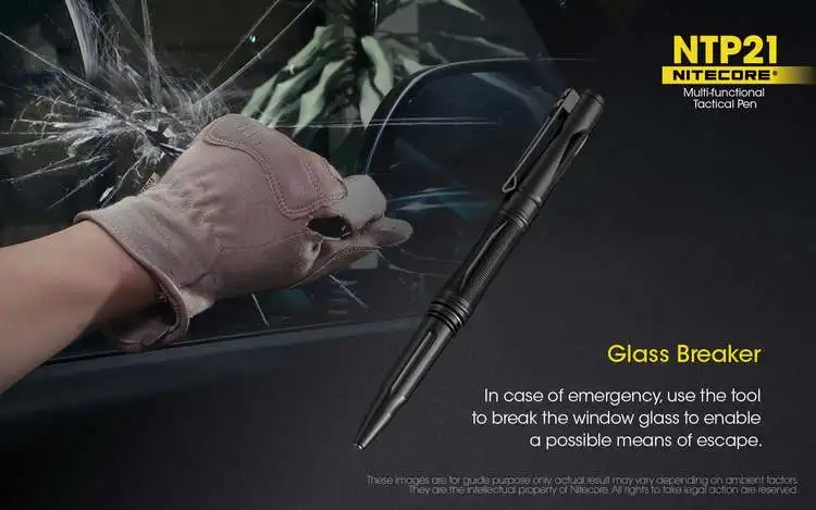 NITECORE NTP21 алюминиевый сплав многофункциональная тактическая ручка для самообороны