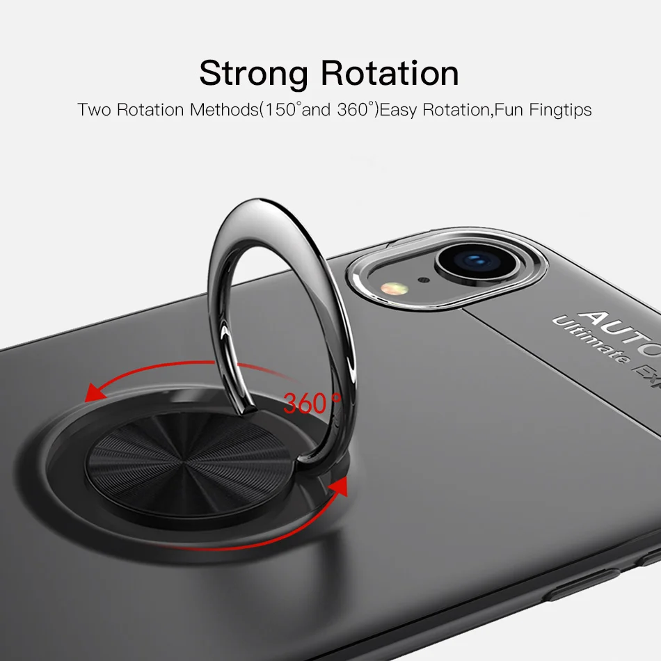 Бампер для iPhone XS чехол Max автомобильный держатель подставка кольцо на палец