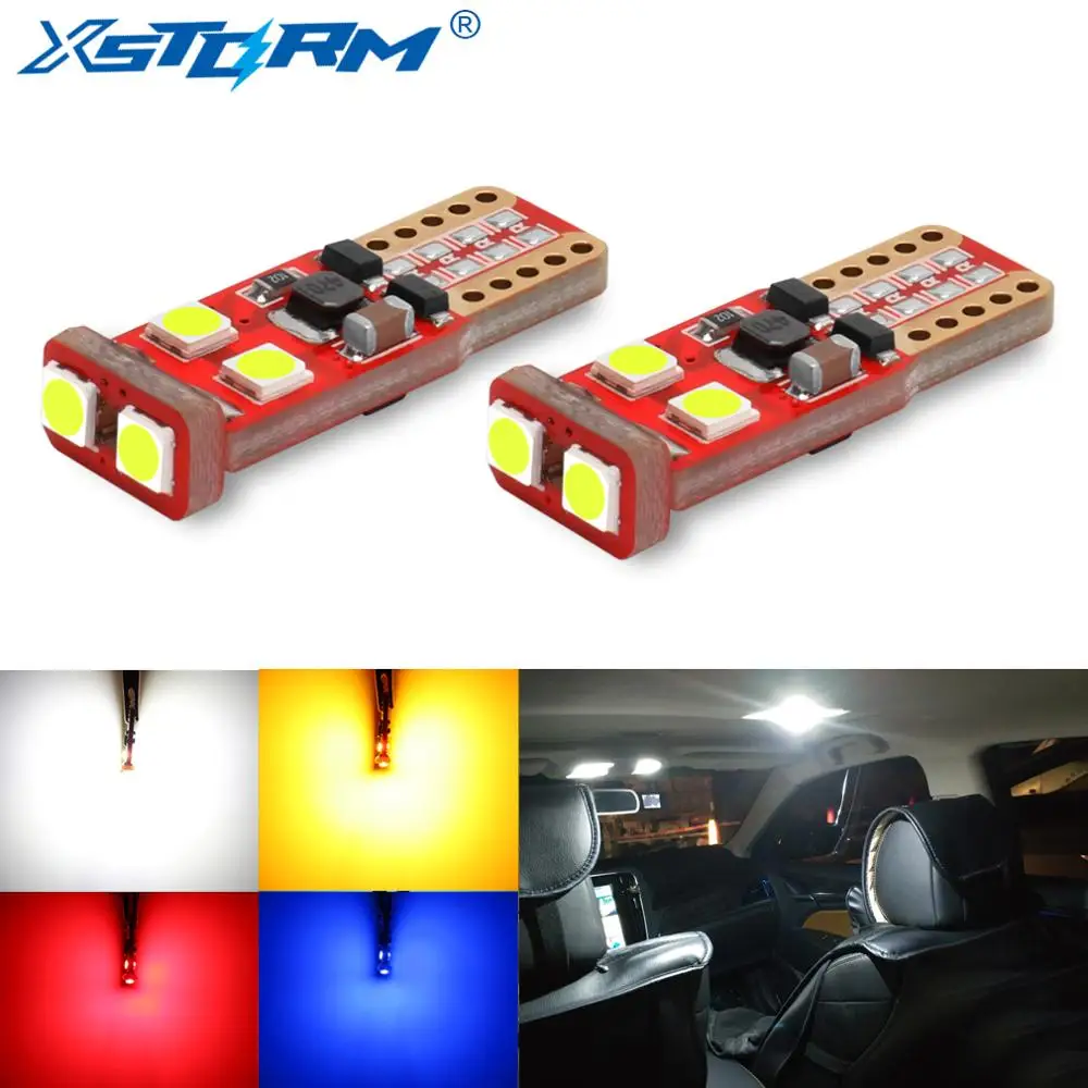 2 шт. автомобильный T10 светодиодный 194 168 W5W лампы 6 3030 SMD клиновидный сменный