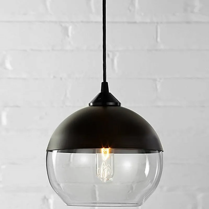 

Modern Simple Color Glass Ball Pendant Lights Luminaire Indoor Lighting for Bar Coffee Restaurant Diningroom Home Deco with E27