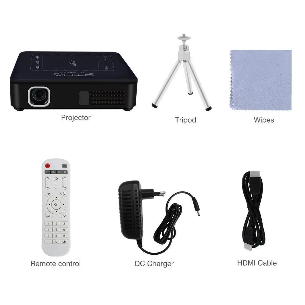 OTHA К 4 к DLP HD мини портативный проектор 200 ANSI домашний кинотеатр Wifi 1080 P Мини Android