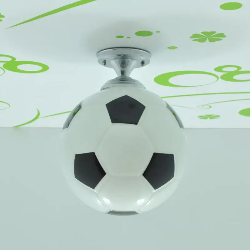 Футбольный мяч Детская комната стекла светодиодный потолочный светильник
