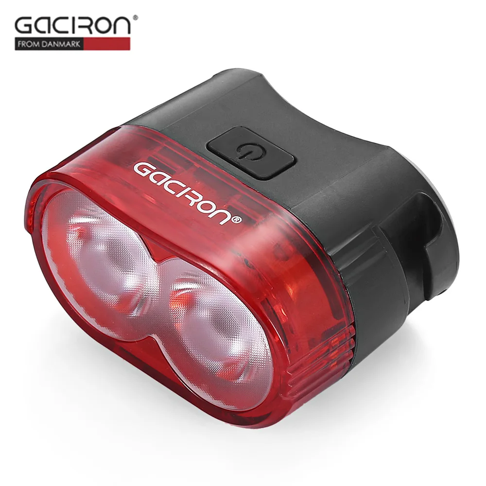 Gaciron W09 60LM USB Перезаряжаемые Водонепроницаемый 2 светодиодный велосипед задний