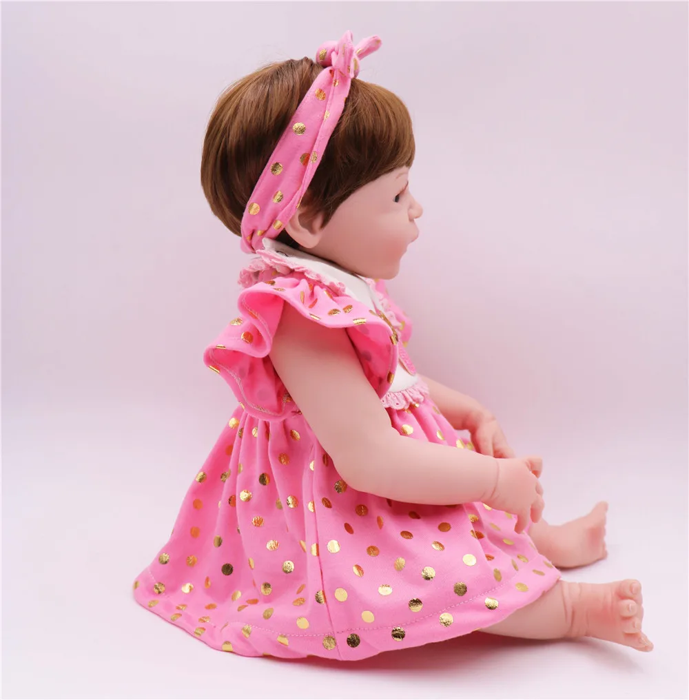 23&quot Full body silicone vinyl reborn Toy Lifelike modeling Real touch bebe alive infant dolls baby Child play house briquedos | Игрушки и