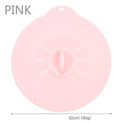 PINK-6 Крышка для кастрюли, силиконовая крышка, пробка для разлива, крышка для кастрюли, кухонные аксессуары, инструменты для приготовления пищи, кухонная посуда с цветами, кухонные гаджеты - Цвет: PINK-6