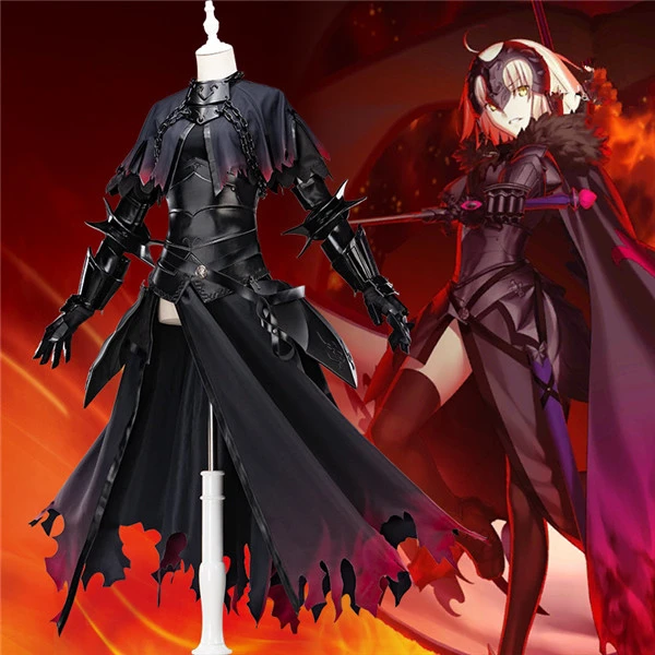 Костюм для косплея из аниме Fate/Grand Order черная кофта + юбка плащ крутой стиль полный