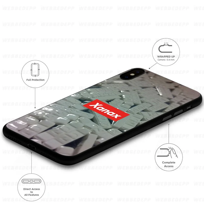 WEBBEDEPP Neo Pistea Рэппер Xanax Мягкий силиконовый чехол для iPhone 11 Pro Xr Xs Max X или 10 8 7 6 6S Plus 5 5S