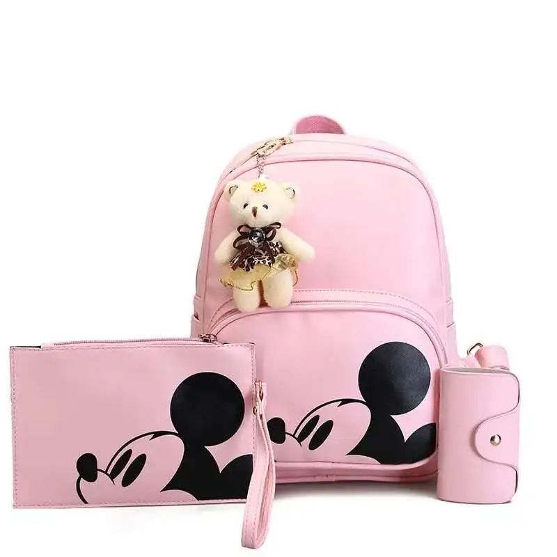 VIP Ссылка для Модный искусственный Рюкзак пеленки мешок 3 шт./компл - Цвет: pink