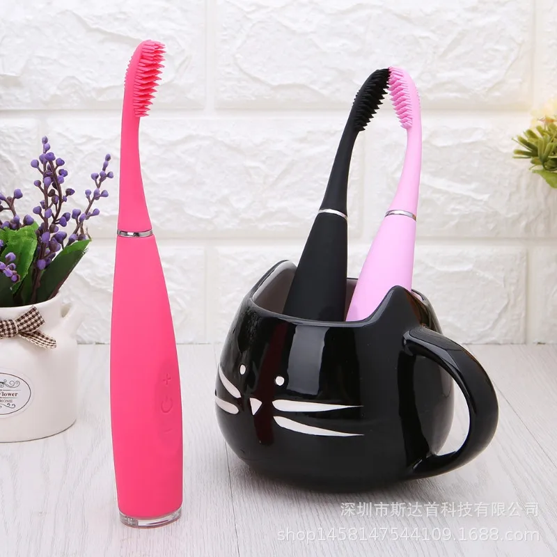 Электрическая зубная щетка Силиконовая водонепроницаемая Детская импортные