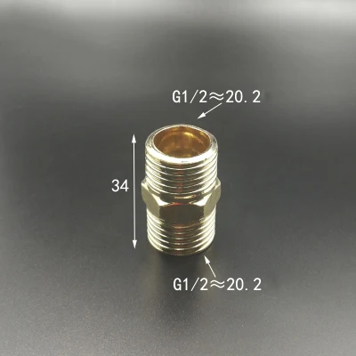 1/2 дюйма BSP резьбовое соединение с шестигранным медным покрытием адаптер Муфта