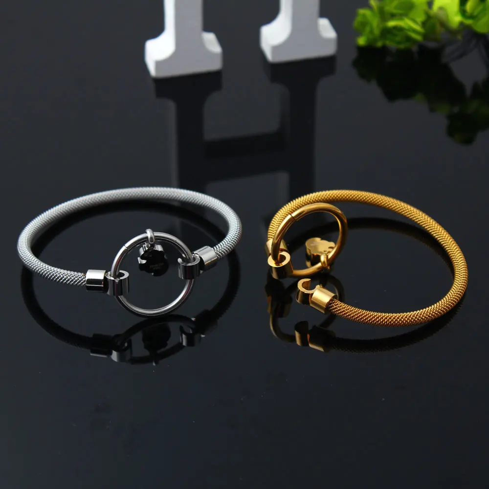 OUFEI Stainless Steel Cuff Bracelets Bangles Barbed Wire Jewelry Accessories Bangles For Women Mass Effect Free Shipping