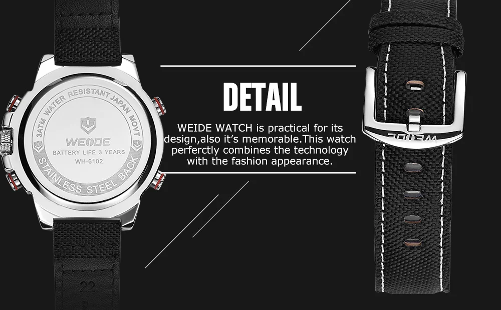 WEIDE, мужские часы,, роскошный бренд, известный бренд, спортивные часы для мужчин, цифровой кварцевый будильник, нейлоновый ремешок, relogio automatico masculin