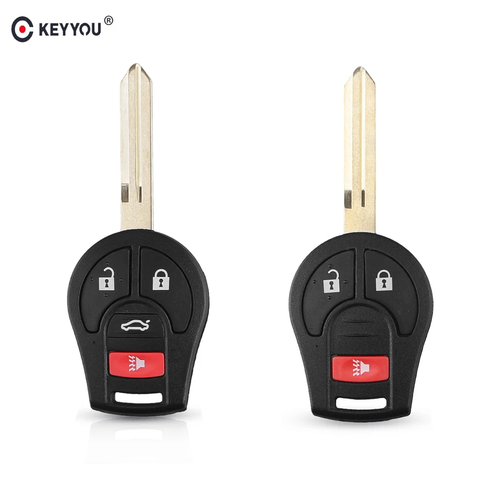 Запасной пульт дистанционного управления KEYYOU 10 шт./лот корпус ключа 2 кнопки для