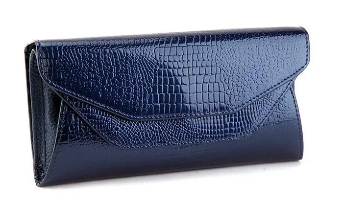 Брендовая женская сумка ASNK кожаная через плечо с крокодиловым узором вечерний