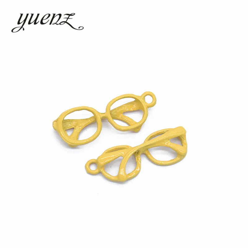 YuenZ 20 шт. Многоцветные очки Микс стильный амулет из сплава с краской для создания ювелирных изделий своими руками подходят под ожерелье аксессуары W53.