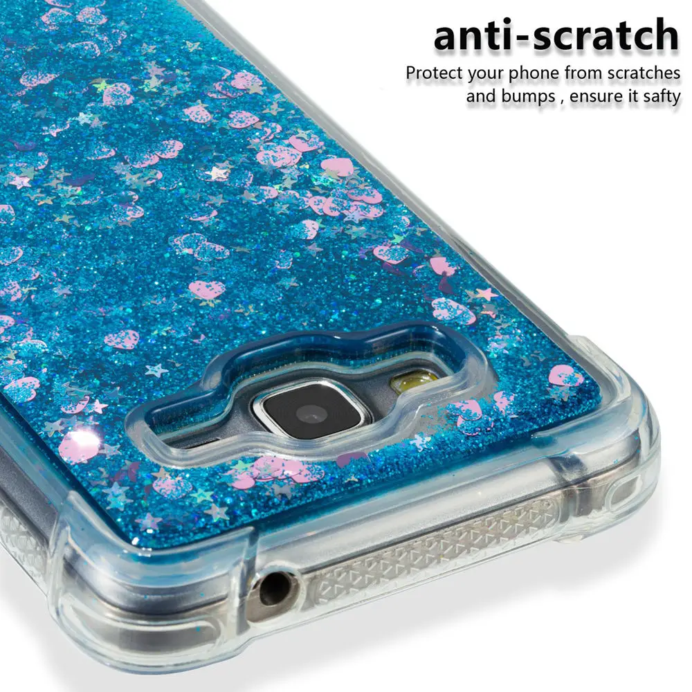 Glitter Stars Cover for Samsung Galaxy Grand Prime G530 G530FQ SM-G530H SM-G530FQ SM-G530BT Liquid Quicksand Soft TPU Back Case |