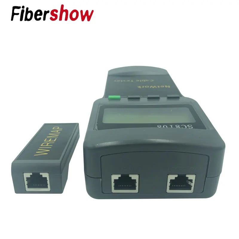 SC8108 Портативный ЖК-тестер сети метр и LAN телефонный кабель тестер с ЖК-дисплеем RJ45