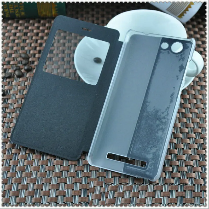Роскошный кожаный чехол Mobfone Window для highscreen power ice Max 5 3 ''с откидной крышкой 0''