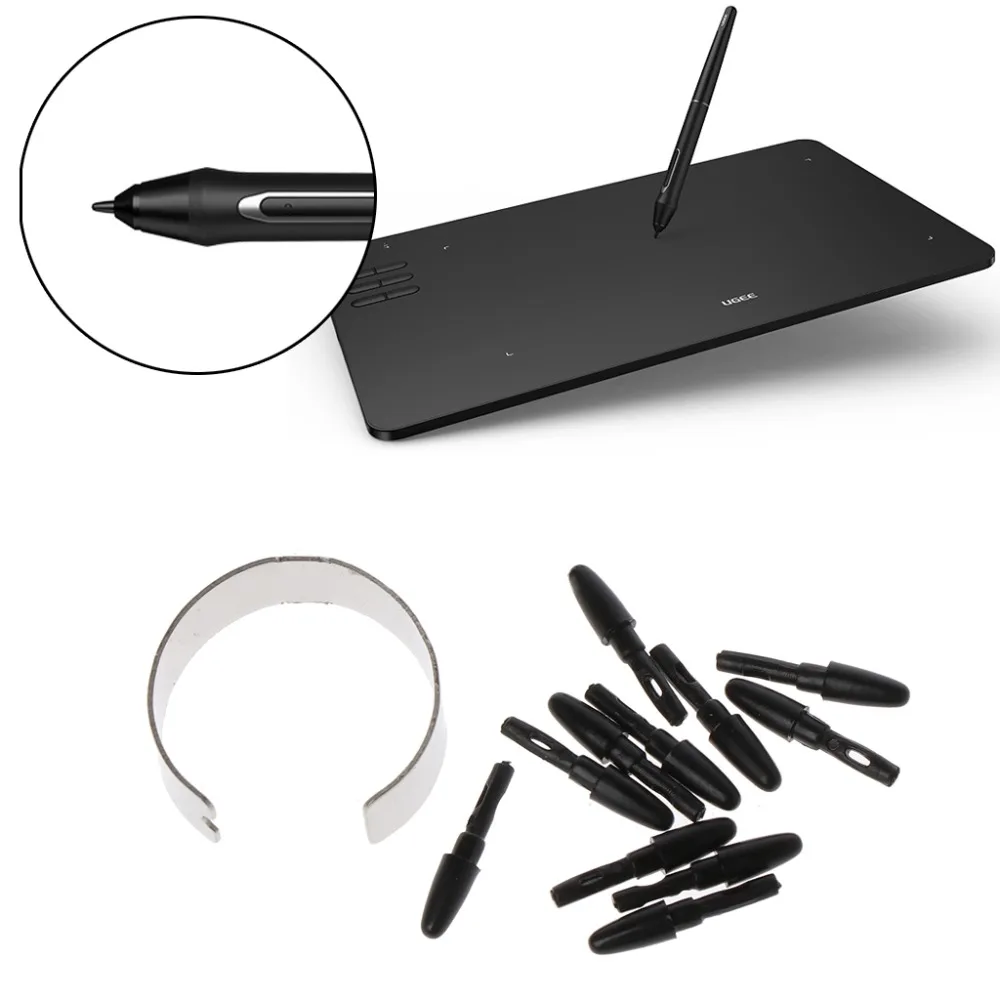 10 шт. Пассивный стилус сменная ручка наконечники пера для XP Pen HUION H640P VEIKK A30