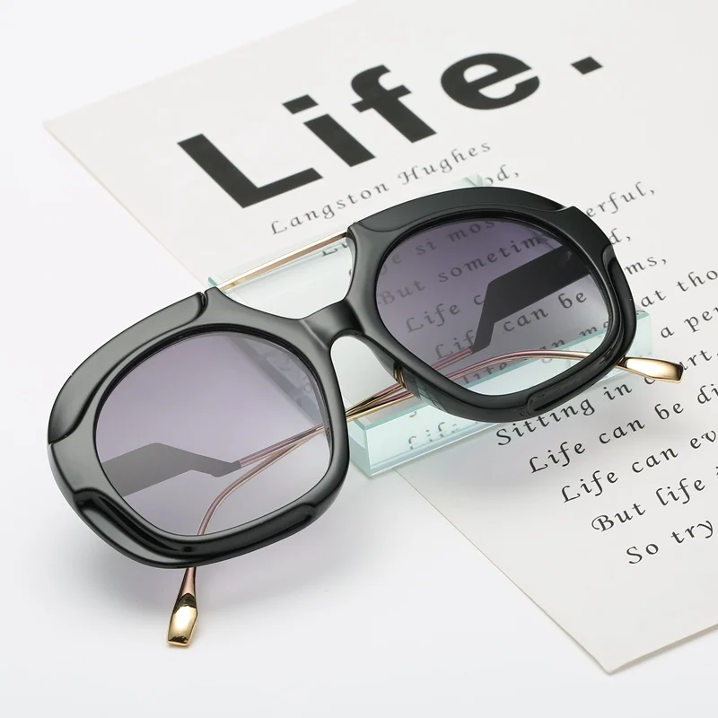 2019 Солнцезащитные очки женские модные уличные уличный стиль Модные Круглые