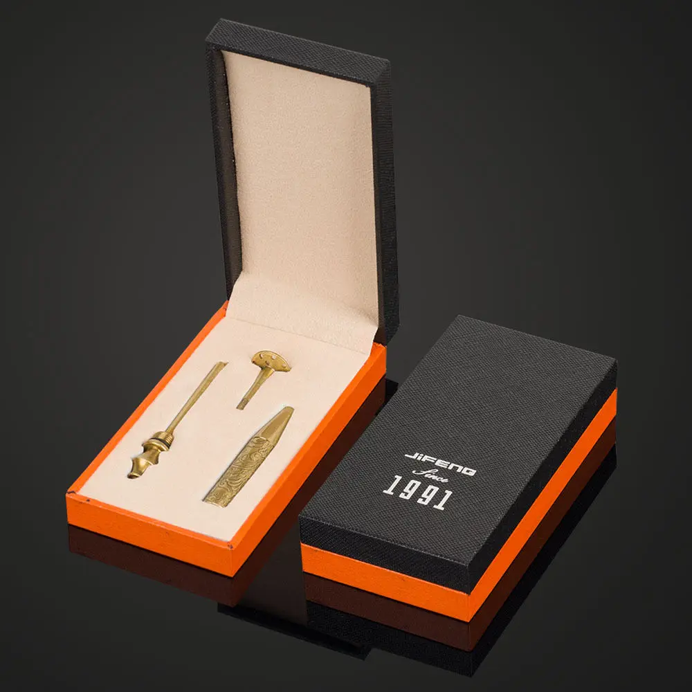 

New Arrived JiFENG Pure Copper 17 mm Pressure Bar Smoking Tobacco Tool, Detachable, Easy to Clean