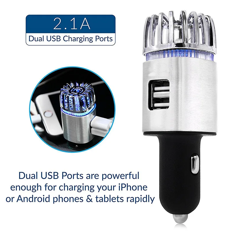 Автомобильный очиститель воздуха авто свежий воздух анион ионный кислородный