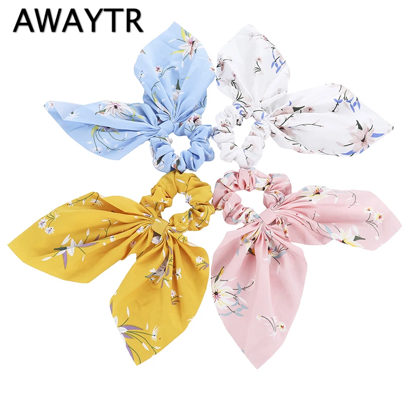 AWAYTR новые модные эластичные резинки для волос с леопардовым принтом аксессуары