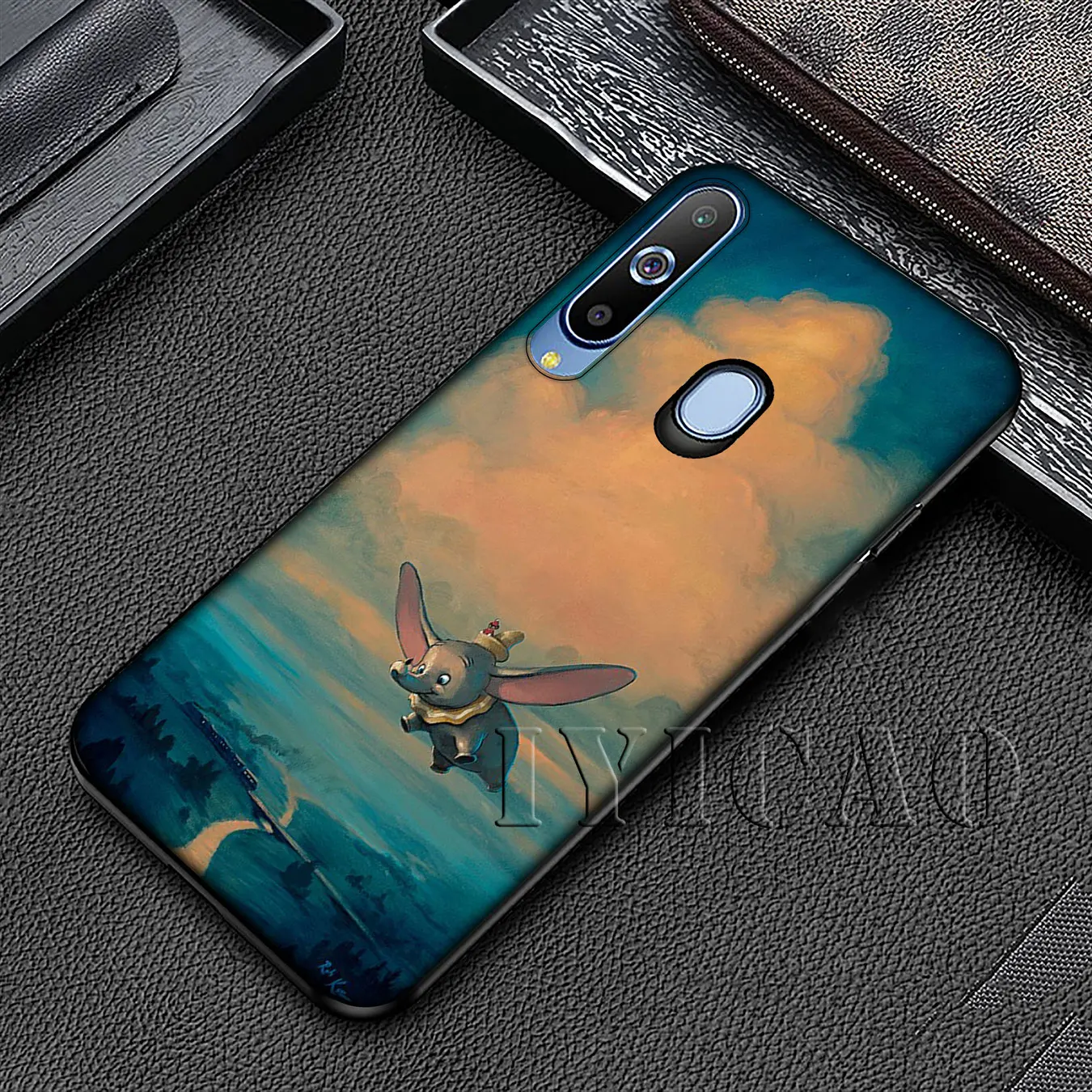 IYICAO Dumbo Слон Мягкий силиконовый чехол для Samsung Galaxy A70 A60 A50 A40 A30 A20 A10 A50S A40S A30S A20E A10S