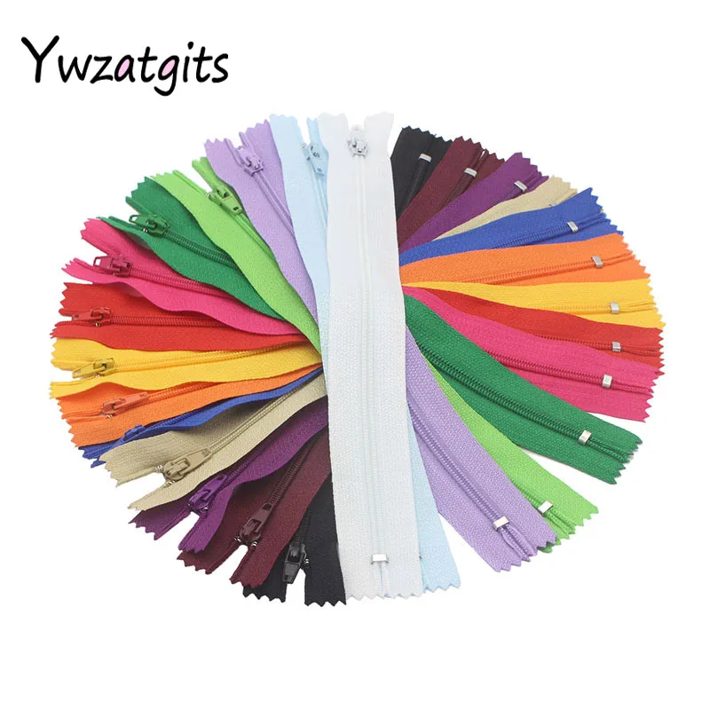 Mix 14 Color 14pcs Ywzatgits 20 см Длина красочные нейлоновые молнии по индивидуальному заказу одежды швейные изделия ручной работы материал вспомогательного оборудования DIY букет невесты 6 штук в партии, 15 шт. YJ0308 - Цвет: Mix 14 Color 14pcs