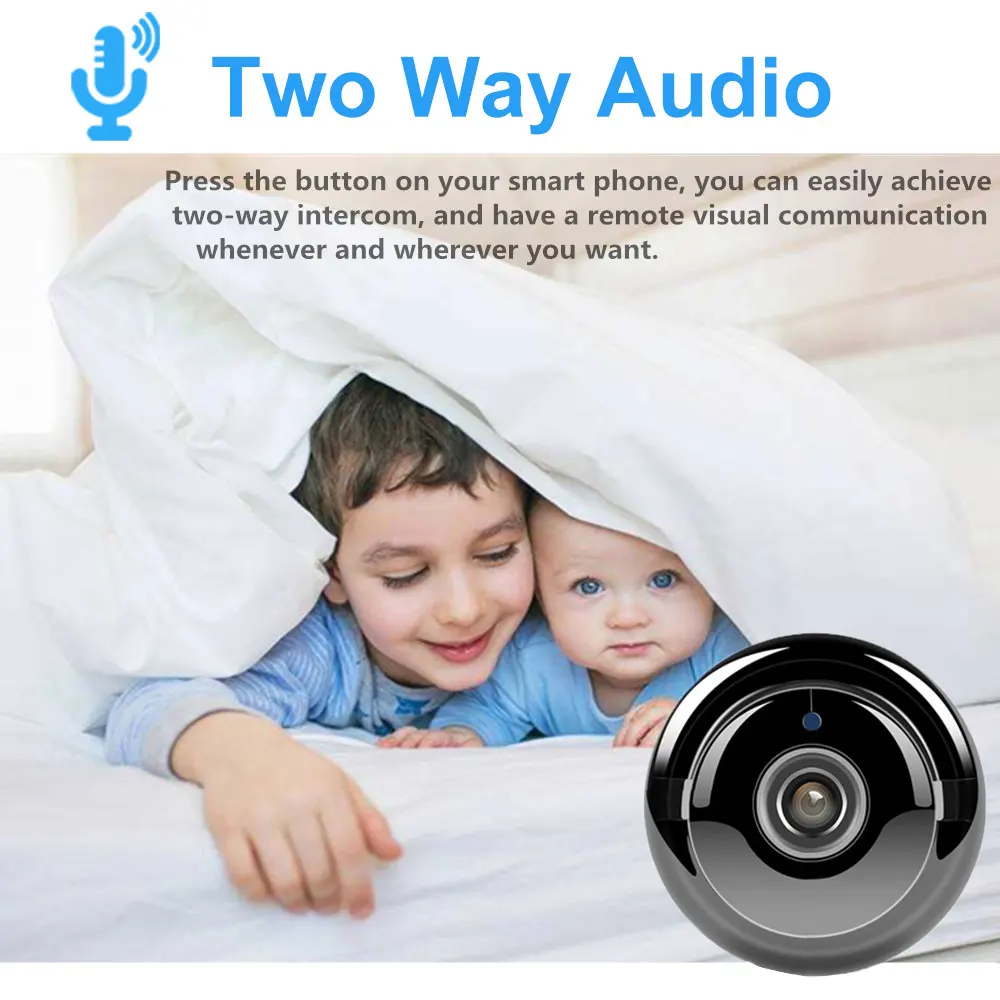 Беспроводная мини Wi Fi камера HD ИК Ночное Видение Домашняя безопасность IP CCTV