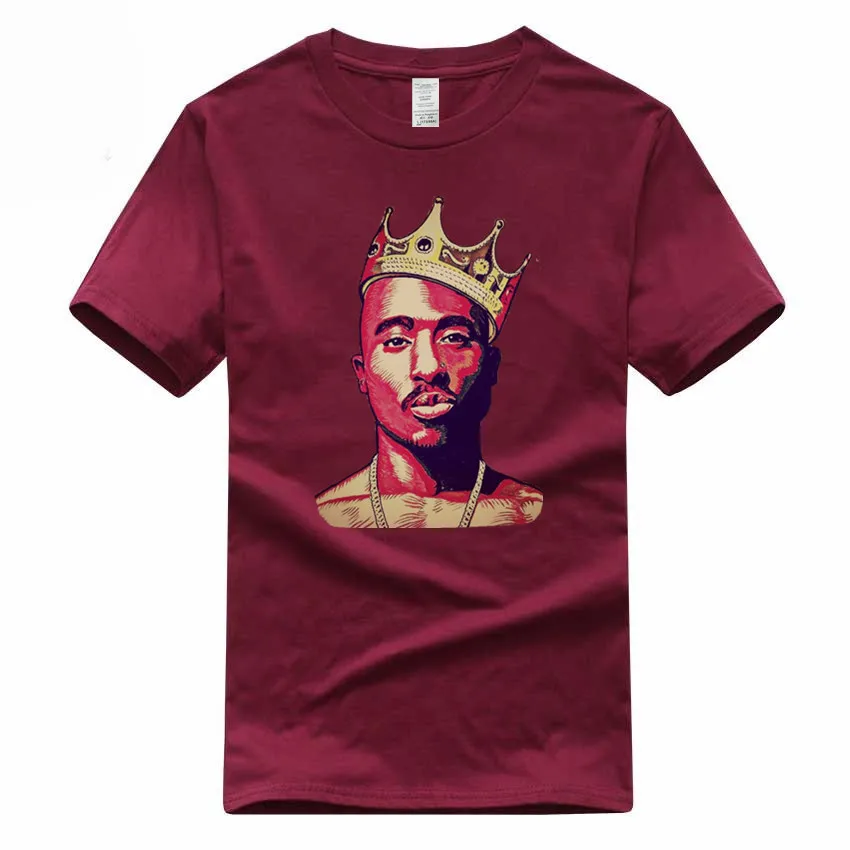 Tupac 2pac мужские и женские европейские размеры хип-хоп футболка Летняя
