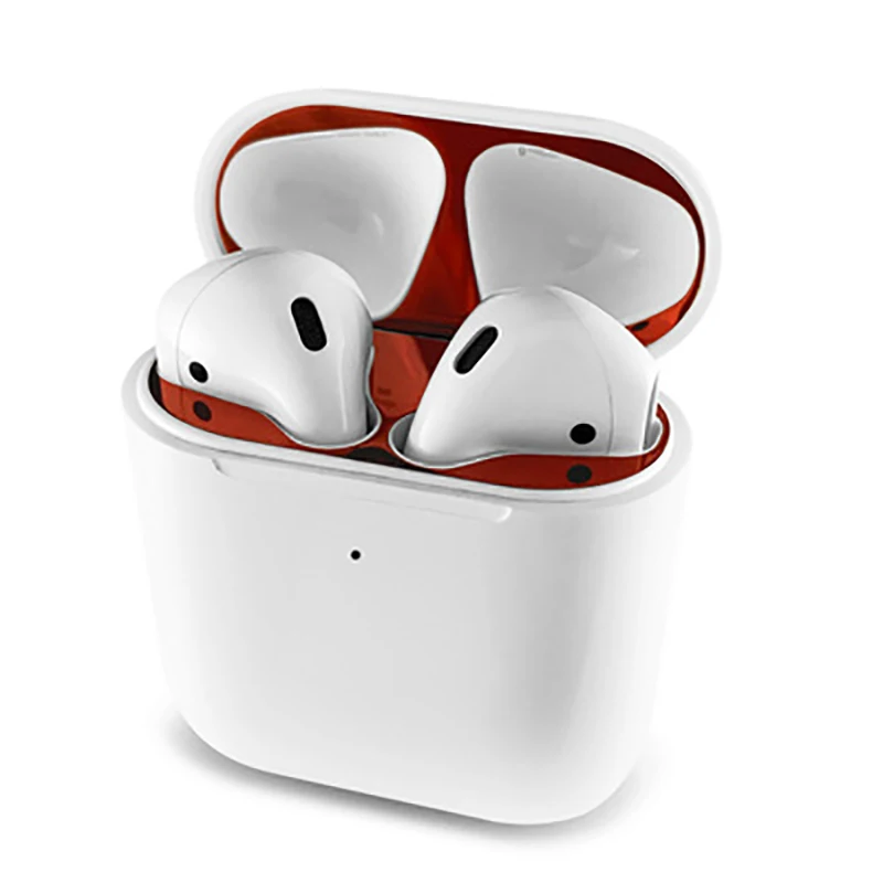 1 комплект металлическая пыль защитная наклейка для Apple Airpods2 чехол