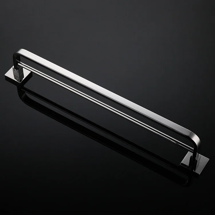 B139-3 Towel bar 2 Аксессуары для ванной комнаты зеркальная полировка хромированная нержавеющая сталь двойной полотенцесушитель настенный держатель для полотенец бар - Цвет: B139-3 Towel bar 2