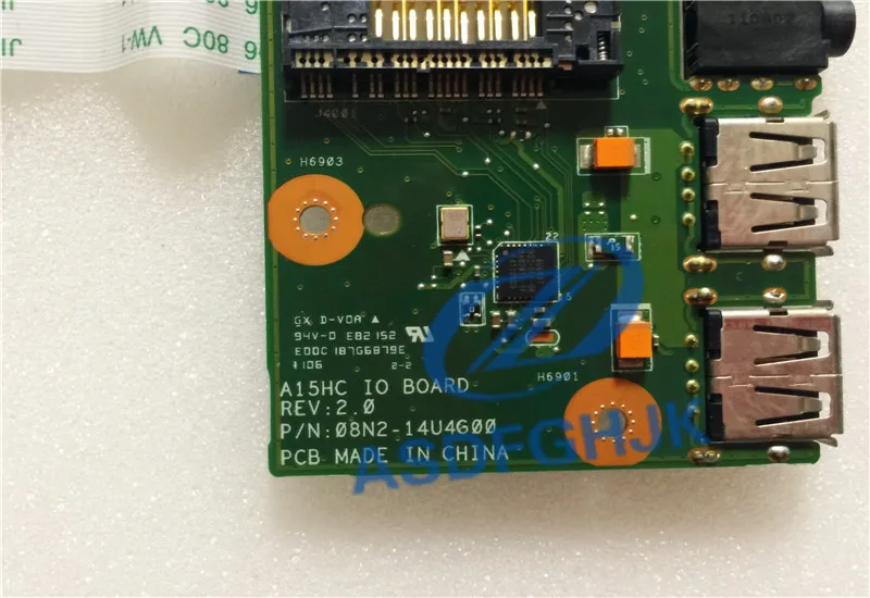 NOVATECH FOR ASUS A15HC USB / AUDIO IN CARD READER BOARD ADAPTER WITH CABLE 100% Test ok | Компьютеры и офис