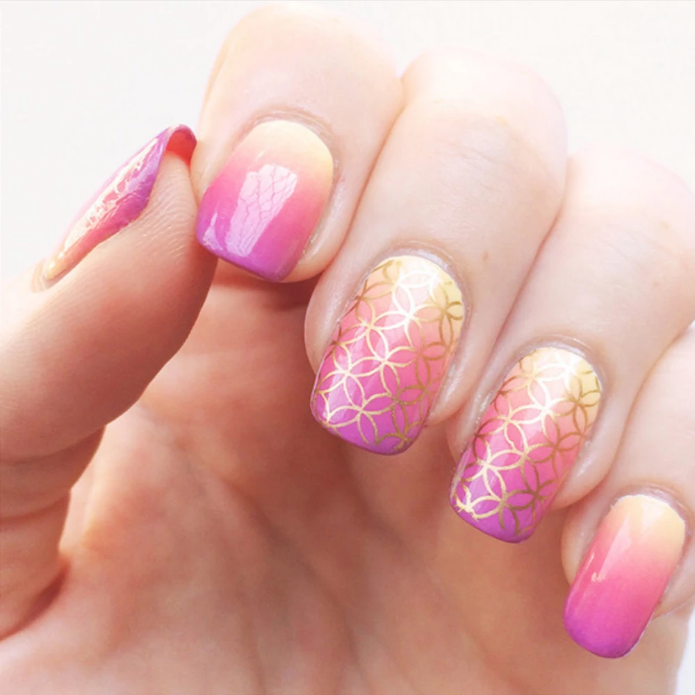 Pandox AP13 Grid Patterns Nail Art Stamp Template Image Plate Stamping Plates Templates Disk Stencil |