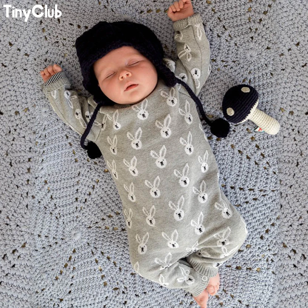 Детский вязаный комбинезон TinyPeople 2020 осенне зимняя одежда для мальчиков и девочек
