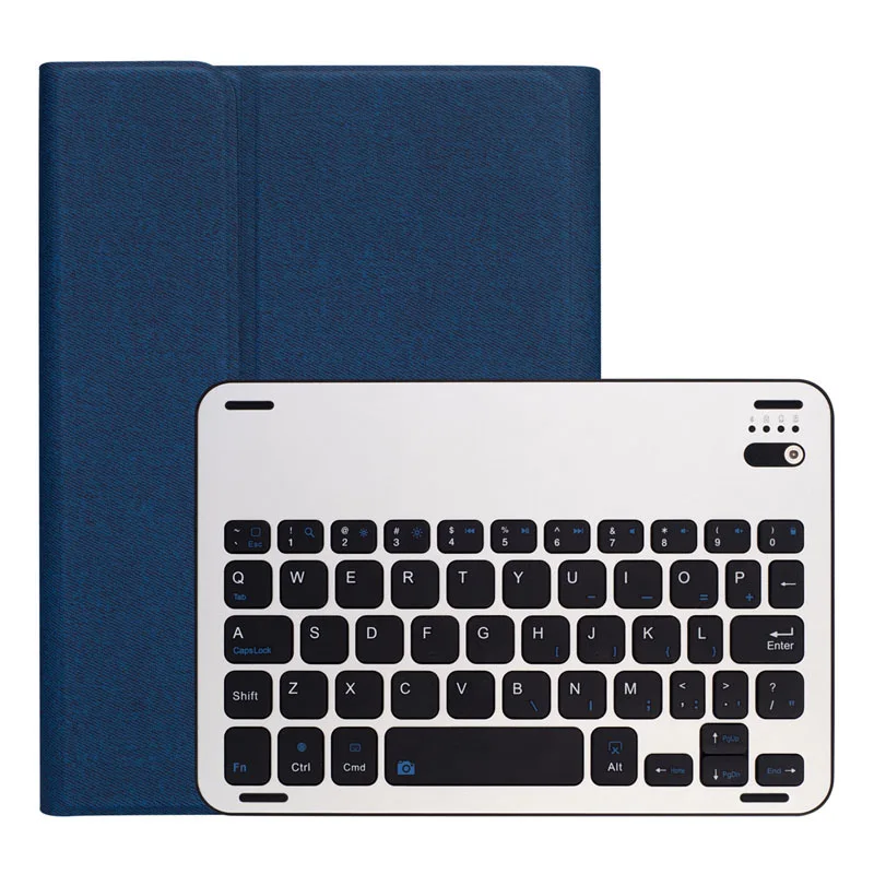 standard keyboard Русский/Иврит/испанский алюминия Беспроводной Bluetooth клавиатура Стенд кожаный чехол для Apple iPad Mini 5 4 Mini5 Mini4 - Цвет: standard keyboard