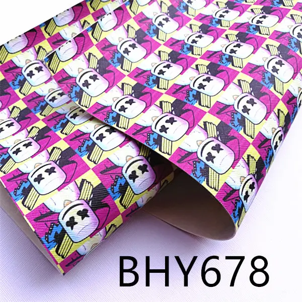20*33 см A4 мультфильм печати искусственная кожа для DIY аксессуары BHY678